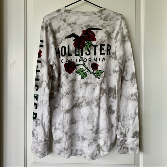 Hollister Other - Men’s Hollister Rose Print Logo Tee